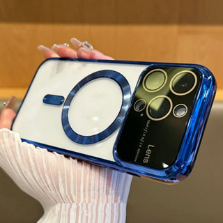 【TPU soft case/Blue】เคส compatible for iPhone 12 13 14 15 pro max case