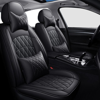 หุ้มเบาะรถยนต์หนังแท้ หนังคุณภาพสูง ใหม่ หนาสุดๆ ใช้ได้กับรถยนต์และรถกระบะ，ชุดหุ้มเบาะรถยนต์แบบสวมทับเบาะเดิม รุ่นสปอร์ต360 ของแต่งรถเครื่องหนัง Car Leather Seat Cover