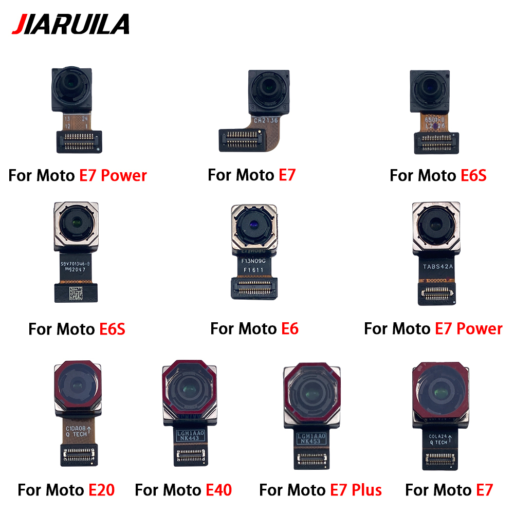ด้านหน้าด้านหลังกล้องสําหรับ Motorola E6/E6S E7 power plus E20/40 หลักด้านหน้า Facing กล้องโมดูล Fle