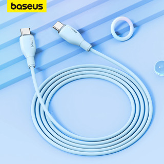 Baseus PD 100W สายเคเบิล USB C เป็น Type C สายเร็ว สําหรับ สายชาร์จข้อมูล สายชาร์จ แบบนิ่ม TPE