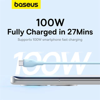 Baseus Pudding Series Fast Charging 100W/20W USB toType-C / USB to iP / Type-C to Type-C / Type-C to iP Cable สายชาร์จเร็ว