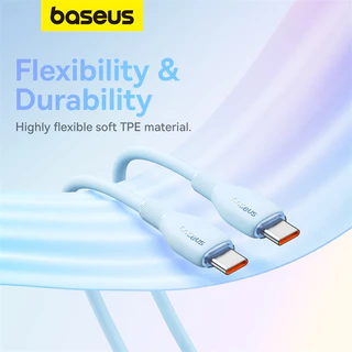 Baseus Pudding Series Fast Charging 100W/20W USB toType-C / USB to iP / Type-C to Type-C / Type-C to iP Cable สายชาร์จเร็ว
