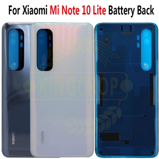 Note10 lite ฝาหลังกระจก สําหรับ Xiaomi Mi Note 10 lite ด้านหลัง ประตู เปลี่ยน แบตเตอรี่แข็ง เคส note10 lite ด้านหลัง เคส