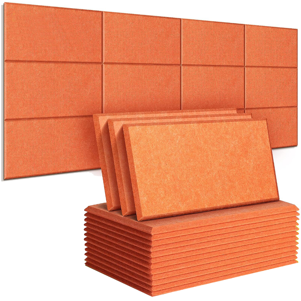แผงฉนวนกันเสียง กันเสียงรบกวน มีกาวในตัว ขนาด 60x30 ซม. 16 ชิ้น สําหรับติดผนัง ประตู สํานักงาน