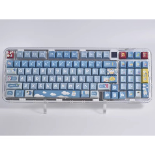 ปุ่มกดคีย์บอร์ด 140 คีย์ PBT ลายเชอร์รี่ DYE-SUB GMK สําหรับคีย์บอร์ด