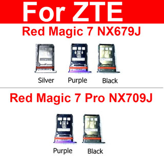 อะแดปเตอร์ถาดซิมการ์ด สําหรับเครื่องอ่านซิมการ์ด ZTE Nubia Red Magic 7 7 Pro NX679J NX709J Micro SD