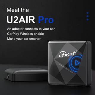 Ottocast U2 Air Pro อะแดปเตอร์คาร์เพลย์ไร้สาย แบบใช้สาย เป็นกล่อง AI ไร้สาย