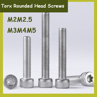 Torx สกรูหัวกลม สเตนเลส 304 สกรูป้องกันการโจรกรรม ป้องกันการงัดแงะ รูปดอกไม้