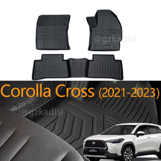 พรมปูพื้นรถยนต์ ยาง TEP ลาย Toyota Corolla Cross(2020-2025) 3D car mat carpet car floor mat car foot mat