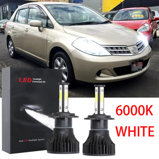 ชุดหลอดไฟฮาโลเจน LED X15 6000K สีขาว แบบเปลี่ยน สําหรับ Nissan Latio 2007 2008 2009 2010 2011 2012 2013 2014 2015 1 คู่