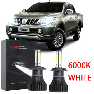 ชุดหลอดไฟฮาโลเจน LED X15 6000K สีขาว แบบเปลี่ยน สําหรับ Mitsubishi Triton 2007-2018 2019 (1 คู่)