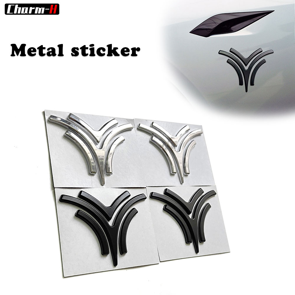 สติกเกอร์อลูมิเนียมอัลลอย ลายตราสัญลักษณ์ 3D สําหรับติดตกแต่งรถยนต์ NETA U V S GT