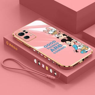 เคสโทรศัพท์มือถือ ลายการ์ตูน Disney Family พร้อมสายคล้อง สําหรับ Oppo RENO 4 4G 4pro 4G 4SE 5 5pro 5pro plus