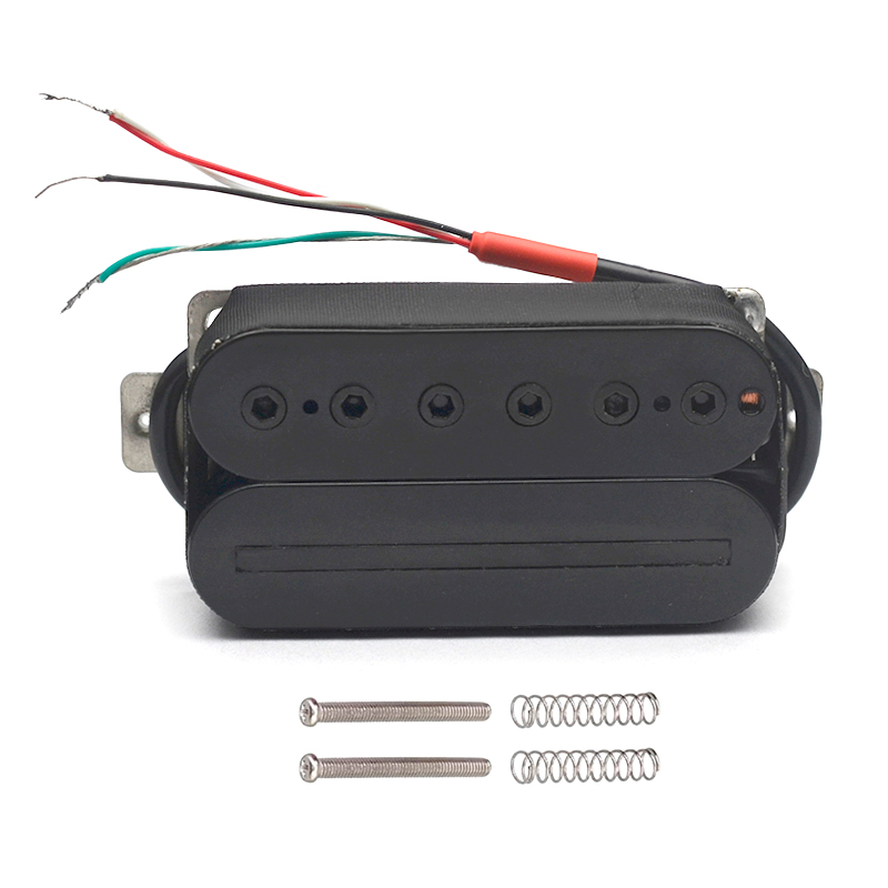 Alnico V กีตาร์ไฟฟ้า Humbucker 16.6K ใบมีด/หกเหลี่ยมสกรูปรับ Dual Coil กีตาร์รถกระบะ 4 ช่องสาย/คอยล์แยก