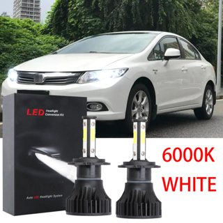 ชุดหลอดไฟฮาโลเจน LED X15 6000K สีขาว แบบเปลี่ยน สําหรับ Honda Civic FB 2012 2013 2014 2015 1 คู่