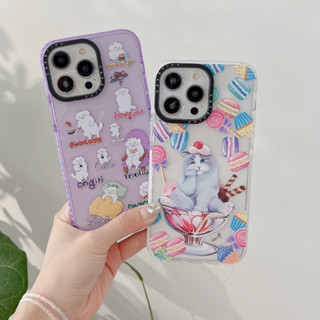 Casetify เคสโทรศัพท์ ลายแมวน่ารัก ป้องกันกล้อง สําหรับ iPhone 14 13 12 11 Pro Max