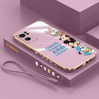 เคสโทรศัพท์มือถือ ลายการ์ตูนดิสนีย์ ครอบครัว พร้อมสายคล้อง สําหรับ Oppo RENO 6 RENO 6Pro RENO 6Pro plus RENO 6Z FINDX3 x3pro FINDX5