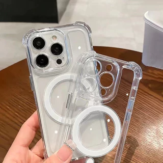 เหมาะสําหรับ iPhone 16 17 Pro Max 14, 13, 11, 12, 15 Pro Max Plus 17air เคสโทรศัพท์โปร่งใสกันกระแทก