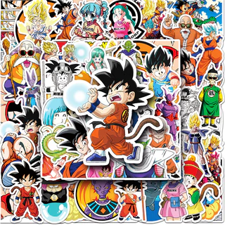 100 ชิ้นตลก Dragon Ball สติกเกอร์กันน้ํา DIY สําหรับโทรศัพท์แล็ปท็อปรถสติกเกอร์ Creative Home Decal