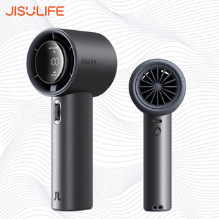 Jisulife Jisulife พัดลมแคนนอน ขนาดเล็ก ความเร็วสูง แบตเตอรี่ 5,000mAh ปรับได้ ทนทานสูง หน้าจอดิจิทัล Led