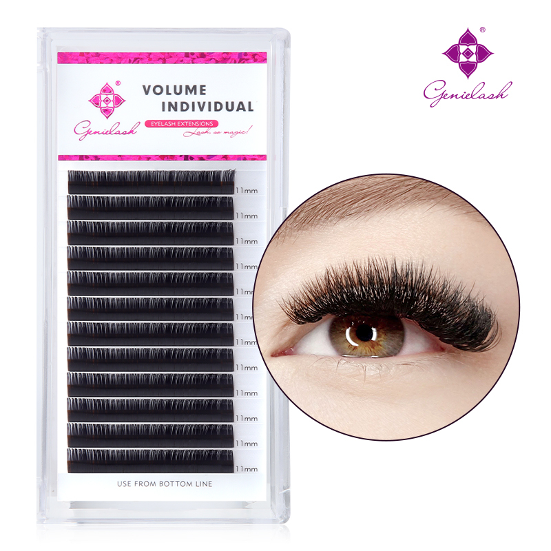 Genielash ขนตาปลอม ขนมิงค์ 0.03 0.05 มม. C D D+