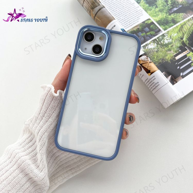 เคสโทรศัพท์มือถือแบบแข็ง ใส กันกระแทก กันรอยกล้อง ลาย Sierra สีน้ําเงิน ม่วงเข้ม สําหรับ iPhone 7Plus 8Plus Xr X Xs MAX 11 12 13 14 pro MAX 15PRO MAX