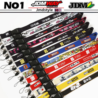 Jdm พวงกุญแจ สายคล้องคอ แบบปลดไว สําหรับห้อยโทรศัพท์มือถือ บัตรพนักงาน NOS KEYRING