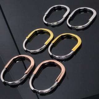 [Fashion Brand] ใหม่ เครื่องประดับแฟชั่น ต่างหู รูปตัว U ประดับเพชร สไตล์คลาสสิก 2023