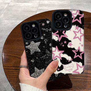 เคสโทรศัพท์มือถือหนัง ซิลิโคนนิ่ม ลายดาว แฟชั่น สําหรับ Xiaomi 13 12T 12 11 Lite 10T POCO F5 F2 F3 F4 X3 GT M3 M4 Redmi 12C 10A 9C Note 10 12 Pro Plus | Zd B036