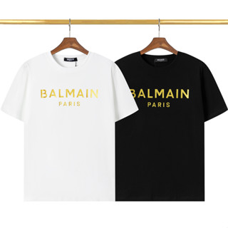 เสื้อยืดคอกลม แขนสั้น ผ้าฝ้าย พิมพ์ลาย Balmai แฟชั่นสําหรับผู้ชาย และผู้หญิง