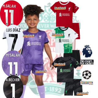 เสื้อกีฬาแขนสั้น ลายทีมชาติฟุตบอล LFC 2023 24 LIV 24-48 ชั่วโมง ชุดเหย้า สําหรับเด็ก