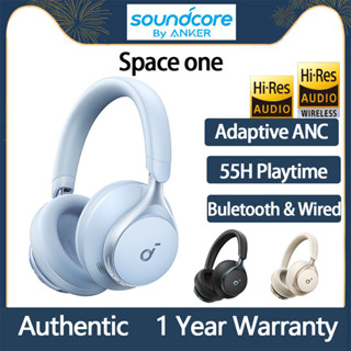 ของแท้ Anker Soundcore Space One ชุดหูฟังบลูทูธไร้สาย ตัดเสียงรบกวน 55H พร้อมไมโครโฟน สําหรับเล่นเกม