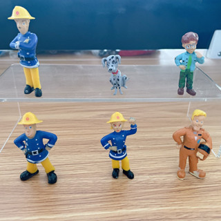 โมเดลฟิกเกอร์ Pvc รูปการ์ตูนอนิเมะ Fireman Sam Fire Fighting ขนาด 6 ซม. 6 ชิ้น ต่อชุด ของเล่นสําหรับเด็ก