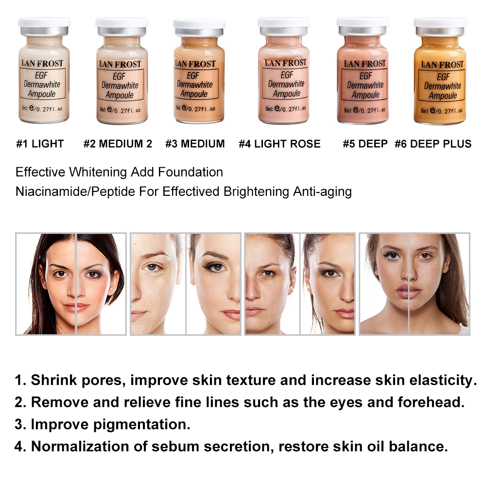 บีบีครีม ผสมรองพื้น ไวท์เทนนิ่ง เพิ่มความกระจ่างใส ขนาด 8 มล. สําหรับผู้เริ่มต้น 1 ชิ้น - รูปที่ 5