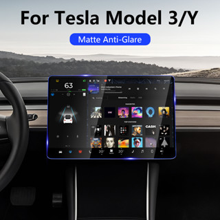 ฟิล์มกระจกนิรภัยกันรอยหน้าจอสัมผัส GPS สําหรับ Tesla ModelY Model3