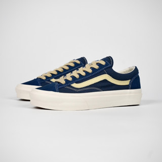 Vans Vault Og Style 36 รองเท้าผ้าใบลําลอง ข้อสั้น สีดํา สีฟ้า สีเบจ