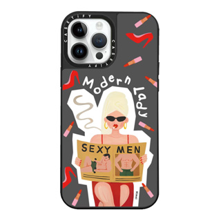 CASE.TIFY Creative Modern Girl High-end mirror Phone case for iphone 14 14pro 14promax 13 13pro 13promax High quality drop and shockproof hard case 12 12pro 12promax 11 Cute Graffiti elegant graffiti sticker pattern New Design ins style popular