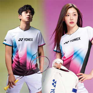 ใหม่ Yonex ชุดแข่งแบดมินตัน แขนสั้น ระบายอากาศ แห้งเร็ว สําหรับผู้ชาย และผู้หญิง 2023