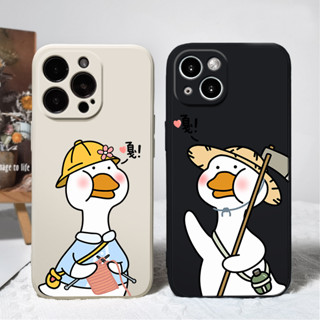 เคสโทรศัพท์มือถือ ลายการ์ตูนเป็ดน่ารัก สําหรับ iPhone 14promax 13Pro 11 12mini 8plus7 6s xr xsmax