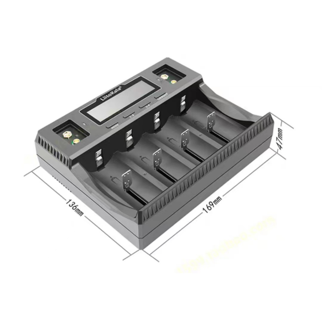 18650 เครื่องชาร์จแบตเตอรี่ลิเธียม มัลติฟังก์ชั่น 9V1.2V5 No. เหล็กลิเธียม 3.2V 21700 26650 32700 7 ชิ้น