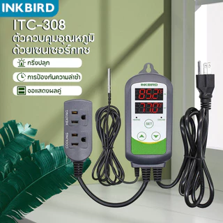 Inkbird ITC-308 220V เครื่องควบคุมอุณหภูมิดิจิตอล เทอร์โมสตัท ความร้อน และความเย็น รีเลย์คู่ สําหรับเครื่องฟักไข่เรือนกระจก