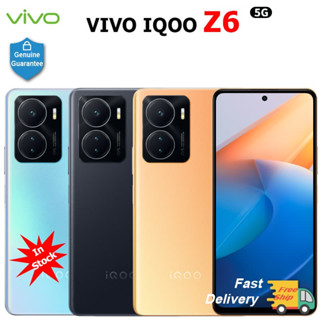 ของแท้ ใหม่ สมาร์ทโฟน VIVO IQOO Z6 5G Snapdragon 778 Plus กล้องหลัก 64MP หน้าจอ 6.64 นิ้ว 120Hz 4500mAh 80W NFC OTA