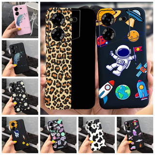 เคสโทรศัพท์มือถือ ซิลิโคนนิ่ม ลายเสือดาว นักบินอวกาศน่ารัก สําหรับ Tecno Pova 5 2023 Tecno Pova 2 3 4 Pro Pova5