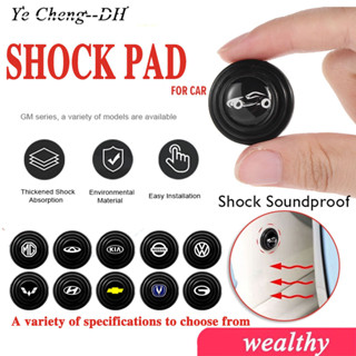 สติกเกอร์ PVC เรืองแสงในที่มืด สําหรับติดประตูรถยนต์ จํานวน Auto Accessories Car Door Shock Absorber Absorber Universal Soundproof