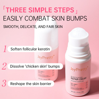 Joypretty Kp ครีมขัดผิวกาย 25% UREA + 20% VC รักษาโรคเคราโตซิส พิลาริส สมูท และบอดี้ ไวท์เทนนิ่ง