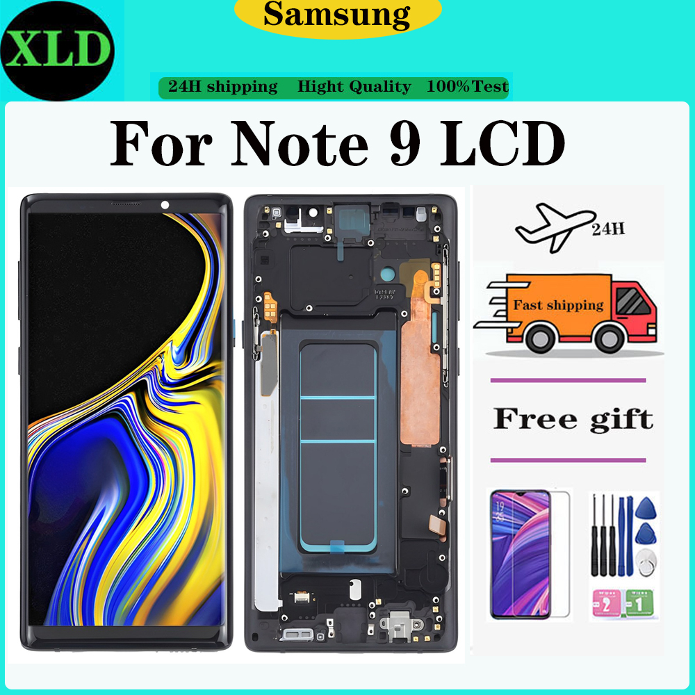 สําหรับ Samsung Galaxy Note9 SM-N960 Mobile LCD Touch Digital Assembly Replacement พร้อมกรอบ