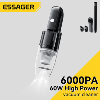 Essager 6000 Pa เครื่องดูดฝุ่นไร้สาย สําหรับทําความสะอาดรถยนต์