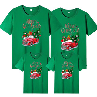 เสื้อยืด ผ้าฝ้าย 100% พิมพ์ลาย Merry Christmas Xmas 2024 10 สี สําหรับผู้หญิง และผู้ชาย