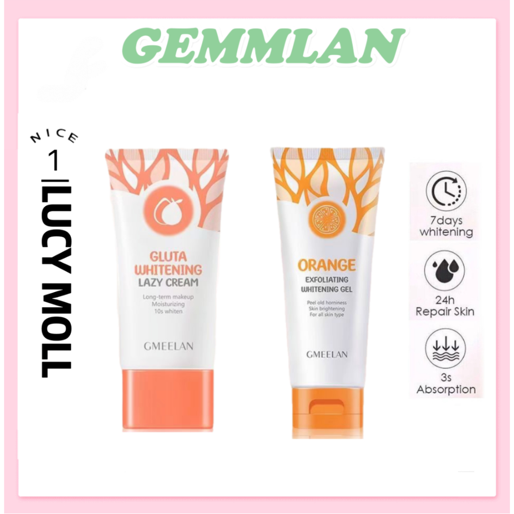【แท้100%】 Gmeelan Gluta Whitening Lazy Cream ครีมไวท์เทนนิ่ง ครีมบำรุงผิวหน้า ครีมบำรุงผิว โลชั่นไวท์เทนนิ่ง SPF20++ ครีมบำรุงผิวหน้า ครีมบำรุงผิว โลชั่นไวท์เทนนิ่ง 30g