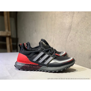 Ultraboost All Terrain 4.0 รองเท้าวิ่ง สีดําและสีแดง สําหรับผู้ชายและผู้หญิง